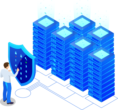 Dedicated server hosting plan illustration
